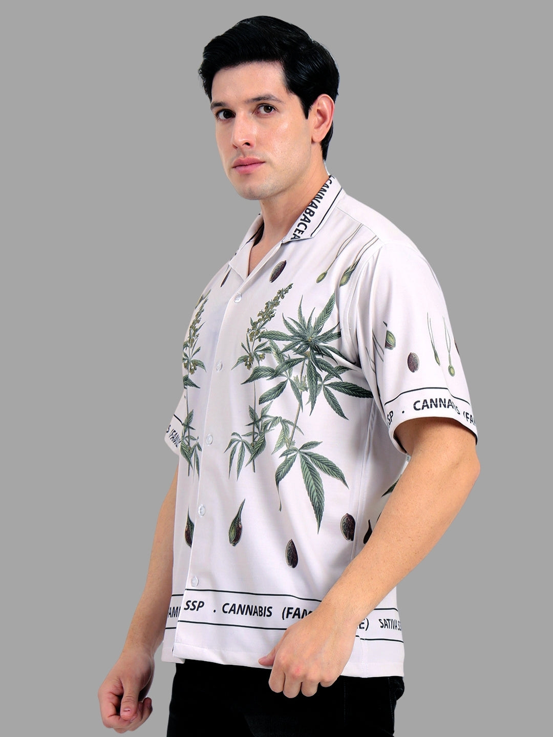 Cuban Collar oversize shirt