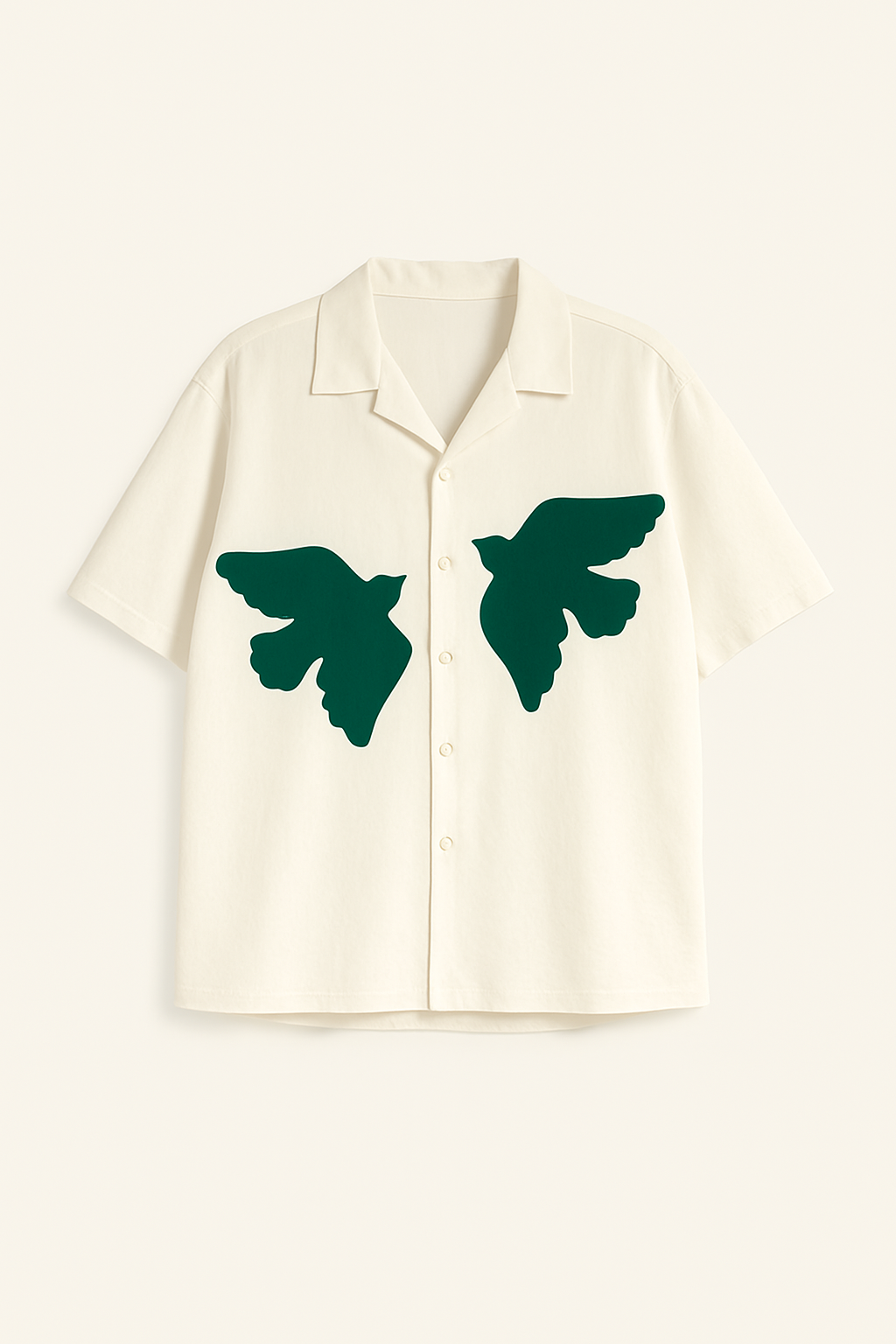 Cuban Collar Oversize Shirt