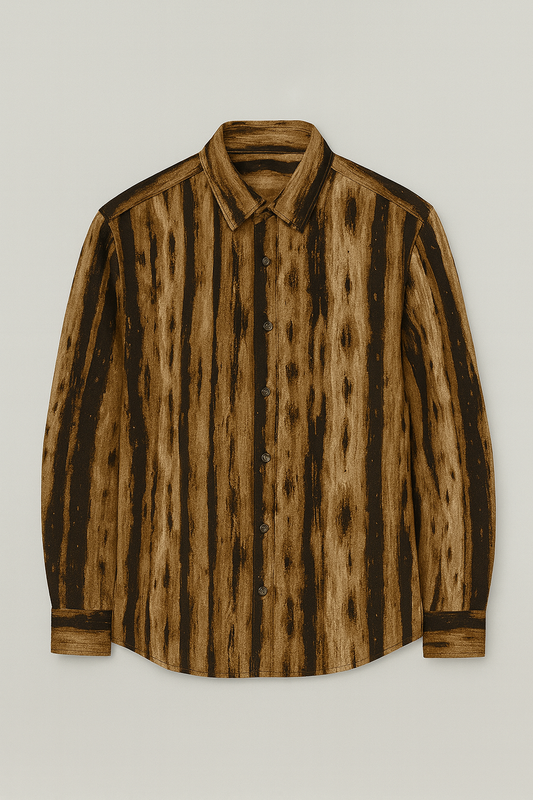 Brown Striped Stone Shirt