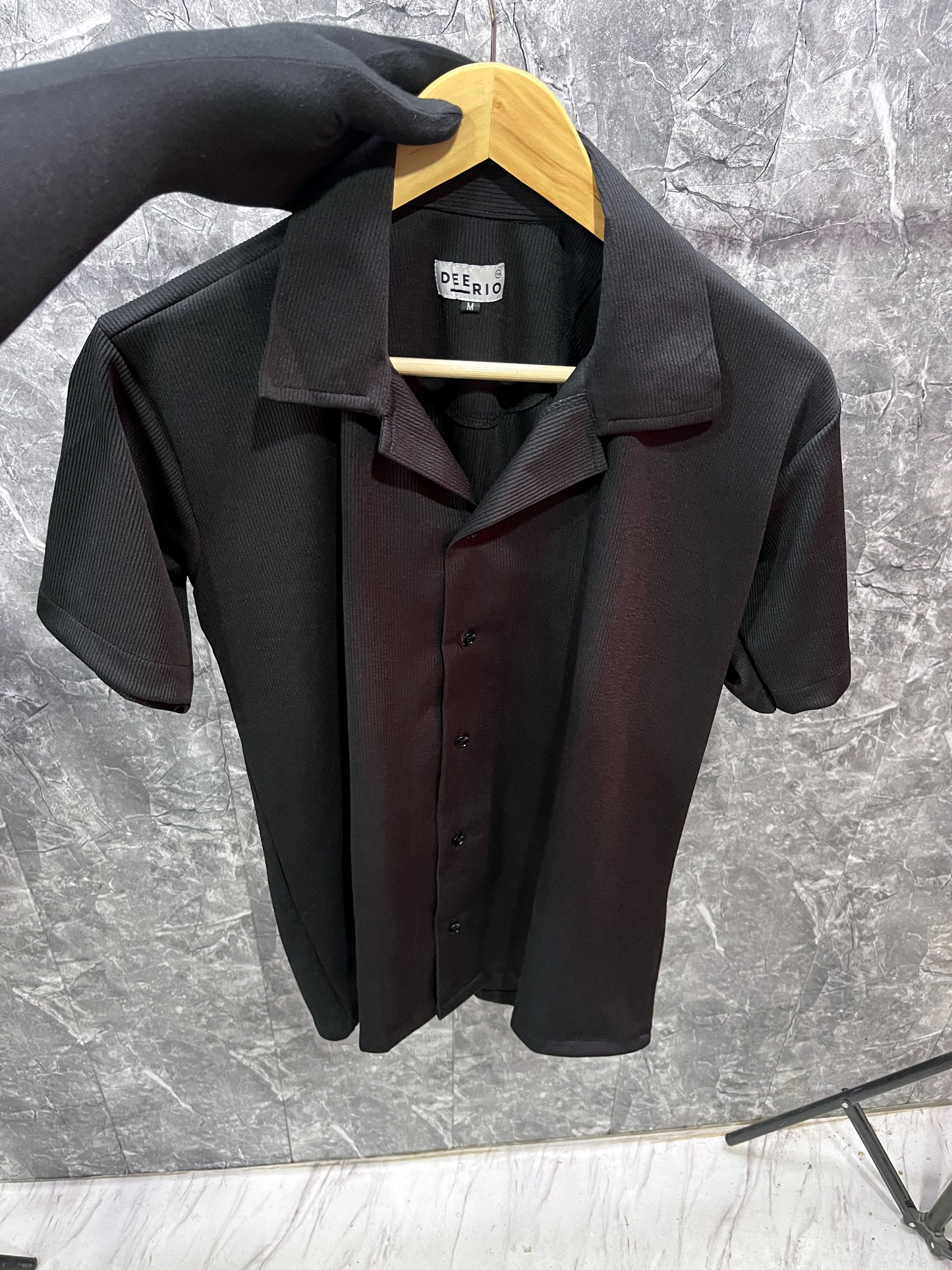 Cuban Collar oversize shirt