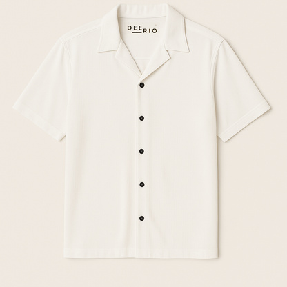 Cuban Collar oversize shirt