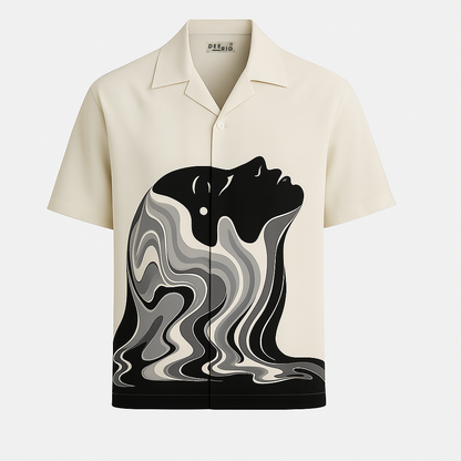 Cuban Collar Oversize Shirt