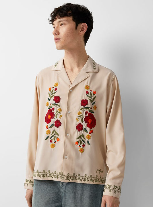 Cuban Collar oversize shirt