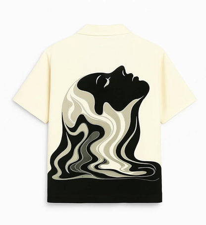 Cuban Collar Oversize Shirt